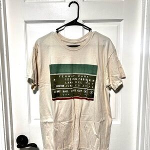 Fenway Park Scoreboard Graphic Tee - Cream & Green